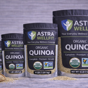 Astra WellFit Organic Quinoa Grain – High Protein Superfood, Gluten-Free (Multiple Sizes)