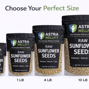 Astra WellFit Raw Sunflower Seeds – Premium Natural Superfood (Multiple Sizes)