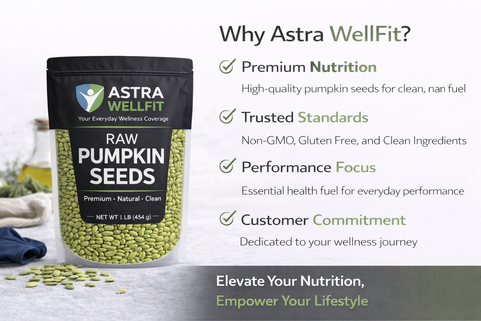 Astra WellFit Raw Pumpkin Seeds – Premium Natural Pepitas (Multiple Sizes) - Image 5